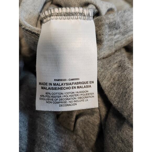 Nike Top XXL Gray Dri-Fit Pullover Running Gym Swoosh Stretch Athletic Cut - Picture 5 of 5